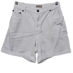 Liz Claiborne Lizwear Hi-Rise Shorts White Women's Size 4 Casual Normcore